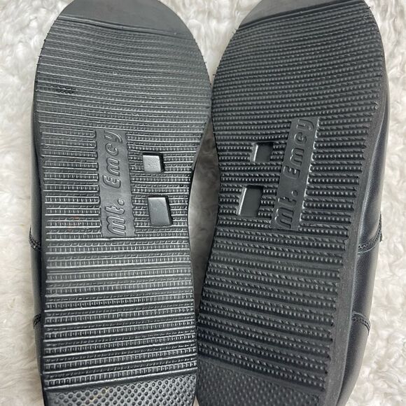 Mt.Emey Double VStraps Black Leather Men Therapeutic Shoes Size10.5. main image 9